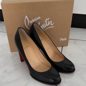 Christian Louboutin Black Heels with Red Sole